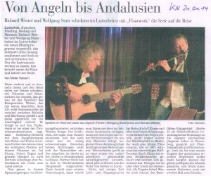 21. Januar 2014, KN: Von Angeln bis Andalusien